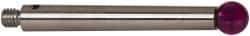 Renishaw - 0.1969 Inch Ball Diameter, Stainless Steel Stem, M3 Thread, Ruby Point Ball Tip CMM Stylus - 1.2205 Inch Working Length, 0.1378 Inch Stem Diameter, 1.2205 Inch Overall Length - Eagle Tool & Supply