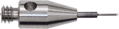 Renishaw - 0.0118 Inch Ball Diameter, Carbide Stem, M2 Thread, Ruby Point Ball Tip CMM Stylus - 0.0787 Inch Working Length, 0.01 Inch Stem Diameter, 0.3937 Inch Overall Length - Eagle Tool & Supply