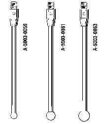 Renishaw - 7 mm Ball Diameter, CMM Stylus and Probe - 51.5 mm Overall Length - Eagle Tool & Supply