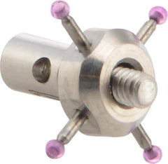 Renishaw - 0.04 Inch Ball Diameter, Carbide Stem, M2 Thread, Ruby Point Ball Tip CMM Stylus - 0.028 Inch Stem Diameter, 7.5 mm Overall Length - Eagle Tool & Supply