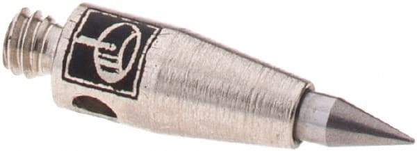 Renishaw - 1.4 mm Ball Diameter, Stainless Steel Stem, M2 Thread, Carbide Point Needle Tip CMM Stylus - 0.3937 Inch Overall Length - Eagle Tool & Supply