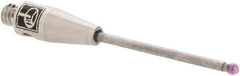 Renishaw - 0.0394 Inch Ball Diameter, Carbide Stem, M2 Thread, Ruby Point Ball Tip CMM Stylus - 1/2 Inch Working Length, 0.04 Inch Stem Diameter, 0.7874 Inch Overall Length - Eagle Tool & Supply