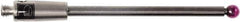 Renishaw - 0.0787 Inch Ball Diameter, Carbide Stem, M2 Thread, Ruby Point Ball Tip CMM Stylus - 0.8858 Inch Working Length, 0.0591 Inch Stem Diameter, 1.1811 Inch Overall Length - Eagle Tool & Supply