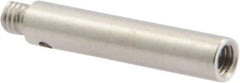 Renishaw - M3 Female and Male Connection, 0.1575 Inch Stem Diameter, Stainless Steel, CMM Stylus Extension - 0.7874 Inch Overall Length, For Use with M3 Threaded Stylus Range - Eagle Tool & Supply
