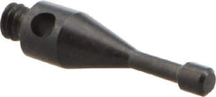 Renishaw - 0.06 Inch Ball Diameter, Silver Steel Stem, M2 Thread, Steel Point Disc Tip CMM Stylus - 0.0492 Inch Working Length, 0.0394 Inch Stem Diameter, 0.4232 Inch Overall Length - Eagle Tool & Supply