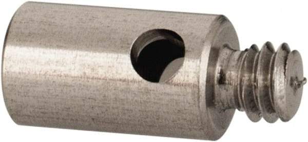 Renishaw - M2 Female and Male Connection, 0.1181 Inch Stem Diameter, Stainless Steel, CMM Stylus Extension - 0.1969 Inch Overall Length, For Use with M2 Threaded Stylus Range - Eagle Tool & Supply