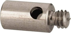 Renishaw - M2 Female and Male Connection, 0.1181 Inch Stem Diameter, Stainless Steel, CMM Stylus Extension - 0.1969 Inch Overall Length, For Use with M2 Threaded Stylus Range - Eagle Tool & Supply