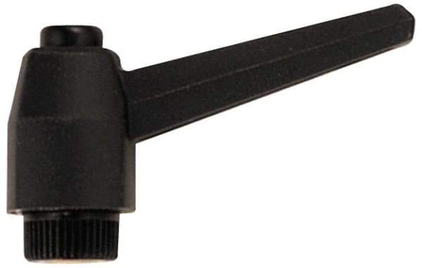 Jergens - 1/4-20, 0.6" Hub Diam, Glass Fiber Reinforced Technopolymer Adjustable Clamping Handle - Eagle Tool & Supply