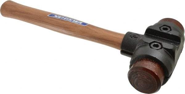 Vaughan Bushnell - 4-1/2 Lb Head 2" Face Rawhide Rawhide Split Head Hammer - Wood Handle - Eagle Tool & Supply