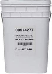 Made in USA - Coarse/Medium Grade Crushed Glass - 40 to 70 Grit, 50 Lb Pail - Eagle Tool & Supply