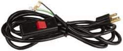 Gast - 1/3 HP Power Cord Assembly with Switch - 10 Ft. Long, 115-1 Voltage - Eagle Tool & Supply