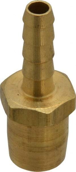 Acme - Open Check Brass Air Chuck - Straight Push On Chuck, 1/4 Barbed - Eagle Tool & Supply