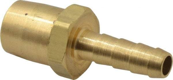 Acme - Closed Check Brass Air Chuck - Straight Push On Chuck, 1/4 Barbed - Eagle Tool & Supply