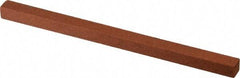 Norton - 4" Long x 1/4" Wide x 1/4" Thick, Aluminum Oxide Sharpening Stone - Square - Eagle Tool & Supply