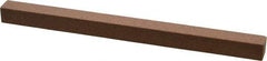 Norton - 4" Long x 1/4" Wide x 1/4" Thick, Aluminum Oxide Sharpening Stone - Square - Eagle Tool & Supply