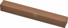 Norton - 4" Long x 1/2" Wide x 1/2" Thick, Aluminum Oxide Sharpening Stone - Square - Eagle Tool & Supply