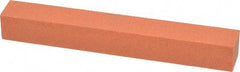 Norton - 4" Long x 1/2" Wide x 1/2" Thick, Aluminum Oxide Sharpening Stone - Square - Eagle Tool & Supply