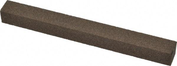Norton - 4" Long x 3/8" Wide x 3/8" Thick, Aluminum Oxide Sharpening Stone - Square - Eagle Tool & Supply