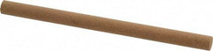 Norton - 4" Long x 1/4" Diam x 1/4" Thick, Aluminum Oxide Sharpening Stone - Round, Medium Grade - Eagle Tool & Supply