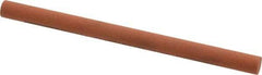 Norton - 4" Long x 1/4" Diam x 1/4" Thick, Aluminum Oxide Sharpening Stone - Round, Fine Grade - Eagle Tool & Supply