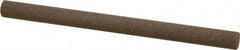 Norton - 4" Long x 1/4" Diam x 1/4" Thick, Aluminum Oxide Sharpening Stone - Round, Coarse Grade - Eagle Tool & Supply