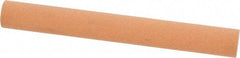 Norton - 4" Long x 1/2" Diam x 1/2" Thick, Aluminum Oxide Sharpening Stone - Round, Fine Grade - Eagle Tool & Supply