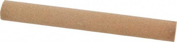 Norton - 4" Long x 1/2" Diam x 1/2" Thick, Aluminum Oxide Sharpening Stone - Round, Medium Grade - Eagle Tool & Supply