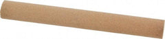 Norton - 4" Long x 1/2" Diam x 1/2" Thick, Aluminum Oxide Sharpening Stone - Round, Medium Grade - Eagle Tool & Supply