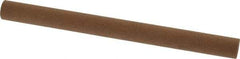 Norton - 6" Long x 1/2" Diam x 1/2" Thick, Aluminum Oxide Sharpening Stone - Round, Medium Grade - Eagle Tool & Supply