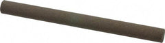 Norton - 6" Long x 1/2" Diam x 1/2" Thick, Aluminum Oxide Sharpening Stone - Round, Coarse Grade - Eagle Tool & Supply