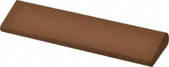 Norton - 4" Long x 1" Diam x 7/16" Thick, Aluminum Oxide Sharpening Stone - Round, Medium Grade - Eagle Tool & Supply