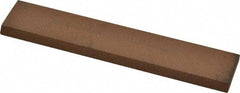 Norton - 5" Long x 1" Wide x 3/16" Thick, Aluminum Oxide Sharpening Stone - Rectangle, Medium Grade - Eagle Tool & Supply