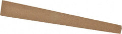 Norton - 4" Long x 1/2" Wide x 1/4" Thick, Aluminum Oxide Sharpening Stone - Triangle Tapered, Medium, Fine Grade - Eagle Tool & Supply