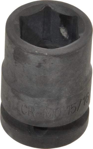 Blackhawk by Proto - 3/4" Drive 15/16" Standard Impact Socket - 6 Points, 2" OAL - Eagle Tool & Supply