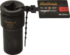 Blackhawk by Proto - 3/4" Drive 13/16" Deep Impact Socket - 6 Points, 3-1/4" OAL - Eagle Tool & Supply