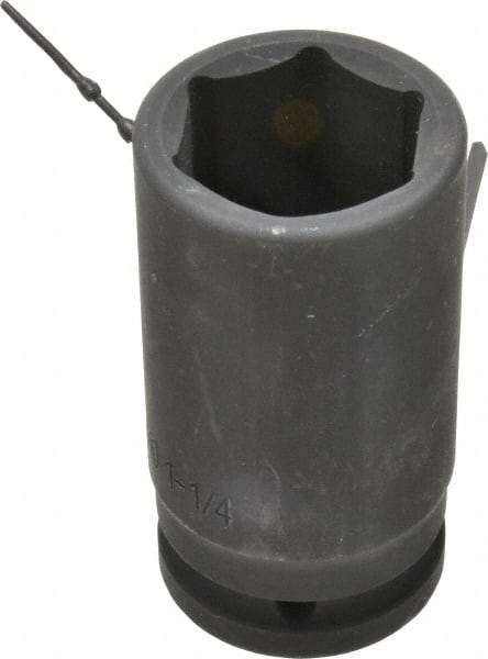 Blackhawk by Proto - 3/4" Drive 1-1/4" Deep Impact Socket - 6 Points, 3-1/4" OAL - Eagle Tool & Supply