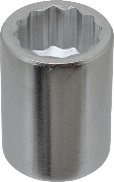 Blackhawk by Proto - 1", 3/4" Drive, Standard Hand Socket - 12 Points, 2" OAL, Chrome Finish - Eagle Tool & Supply