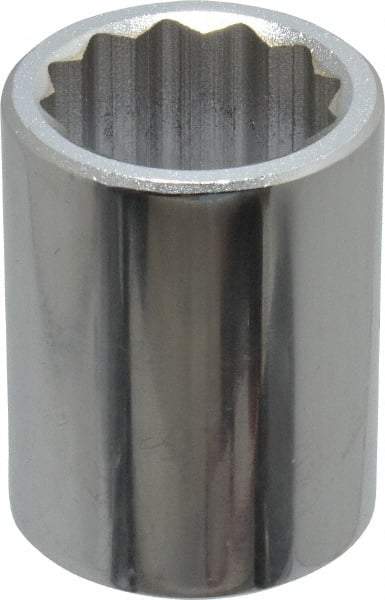 Blackhawk by Proto - 1-1/8", 3/4" Drive, Standard Hand Socket - 12 Points, 2-13/64" OAL - Eagle Tool & Supply