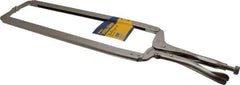 Irwin - 24" OAL C-Clamp Locking Pliers - 15-1/2" Jaw Depth, 12-1/2" Jaw Opening - Eagle Tool & Supply