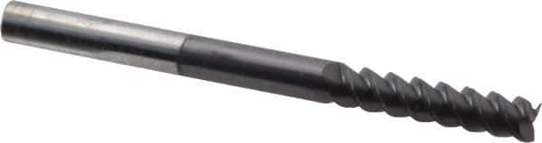Accupro - 5/16", 1-1/4" LOC, 5/16" Shank Diam, 4" OAL, 3 Flute, Solid Carbide Square End Mill - Single End, AlTiN Finish, Spiral Flute, 60° Helix, Centercutting, Right Hand Cut, Right Hand Flute - Eagle Tool & Supply