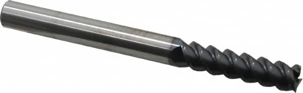 Accupro - 3/8", 1-1/2" LOC, 3/8" Shank Diam, 4" OAL, 3 Flute, Solid Carbide Square End Mill - Eagle Tool & Supply