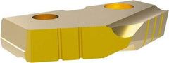 Allied Machine and Engineering - 1-23/32" Diam x 1/4" Thick, Seat Code 3, 132° Included Angle Spade Drill Insert - TiN Coated, Cobalt, Grade Super Cobalt, Series T-A - Eagle Tool & Supply