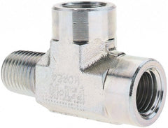 Eaton - 1/4 x 1/4" Male Thread Stainless Steel Industrial Pipe Tee - Eagle Tool & Supply