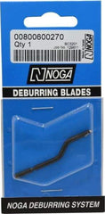 Noga - 1/8" Max Head Diam Countersink Blade - High Speed Steel, Right Handed Blade, Compatible with NogaGrip-1 Handle, RotoDrive Holder, for Hole Inner Surface & Outer Edge - Eagle Tool & Supply