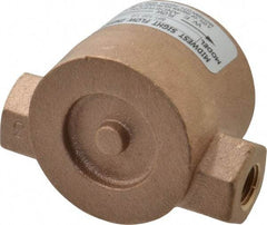 Dwyer - 1/4 Inch, Bronze Body Sight Flow Indicator - 125 Max psi, 3 Inch Overall Length, 200°F - Eagle Tool & Supply