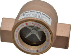 Dwyer - 3/4 Inch, Bronze Body Sight Flow Indicator - 125 Max psi, 4 Inch Overall Length, 200°F - Eagle Tool & Supply