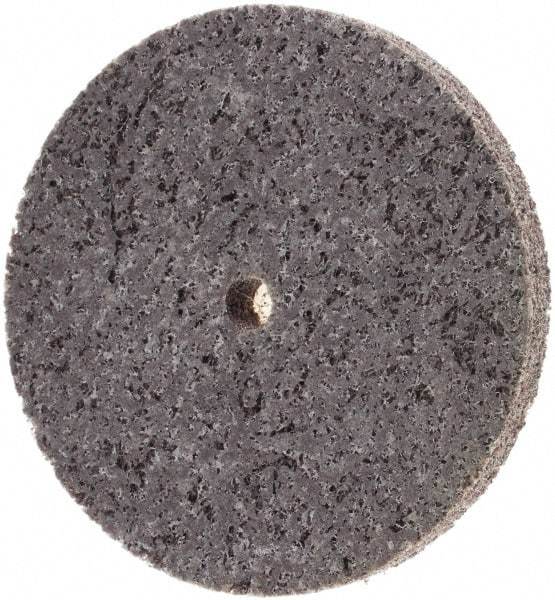 Standard Abrasives - 3" Diam, 1/4" Face Width, 1/4" Center Hole, Medium Grade, Aluminum Oxide Deburring Wheel - Unitized, Extra Hard Grade - Eagle Tool & Supply