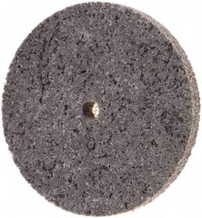 Standard Abrasives - 3" Diam, 1/4" Face Width, 1/4" Center Hole, Medium Grade, Aluminum Oxide Deburring Wheel - Unitized, Extra Hard Grade - Eagle Tool & Supply