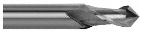 Magafor - 12mm Body Diam, 90°, 2-3/4" OAL, Solid Carbide Spotting Drill - Eagle Tool & Supply