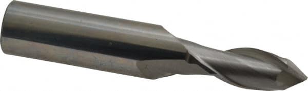 Magafor - 3/8" Body Diam, 90°, 2-3/4" OAL, Solid Carbide Spotting Drill - Eagle Tool & Supply